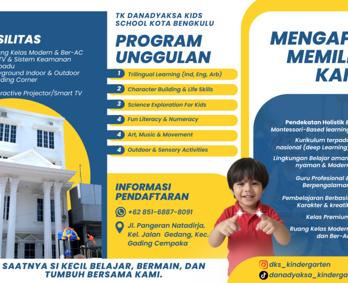 Program Unggulan Sekolah TK Danadyaksa Kids School Kota Bengkulu