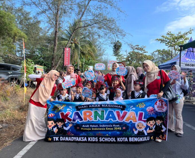 TK Danadyaksa Kids School Kota Bengkulu Meriahkan Karnaval Hari Anak Nasional 2026 dengan Tema Laut dan Budaya Bengkulu